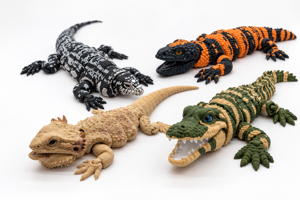 Lifelike Reptiles & Exotic Critters – Premium Poseable Figures