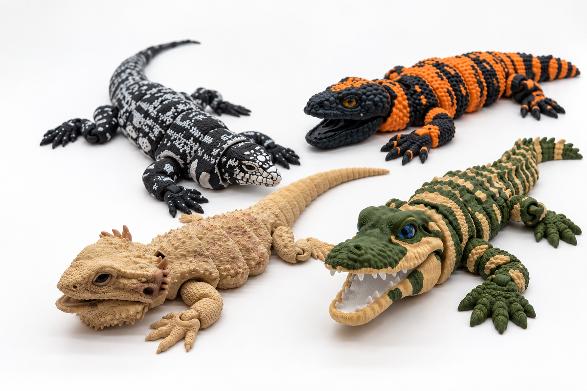 Lifelike Reptiles & Exotic Critters – Premium Poseable Figures