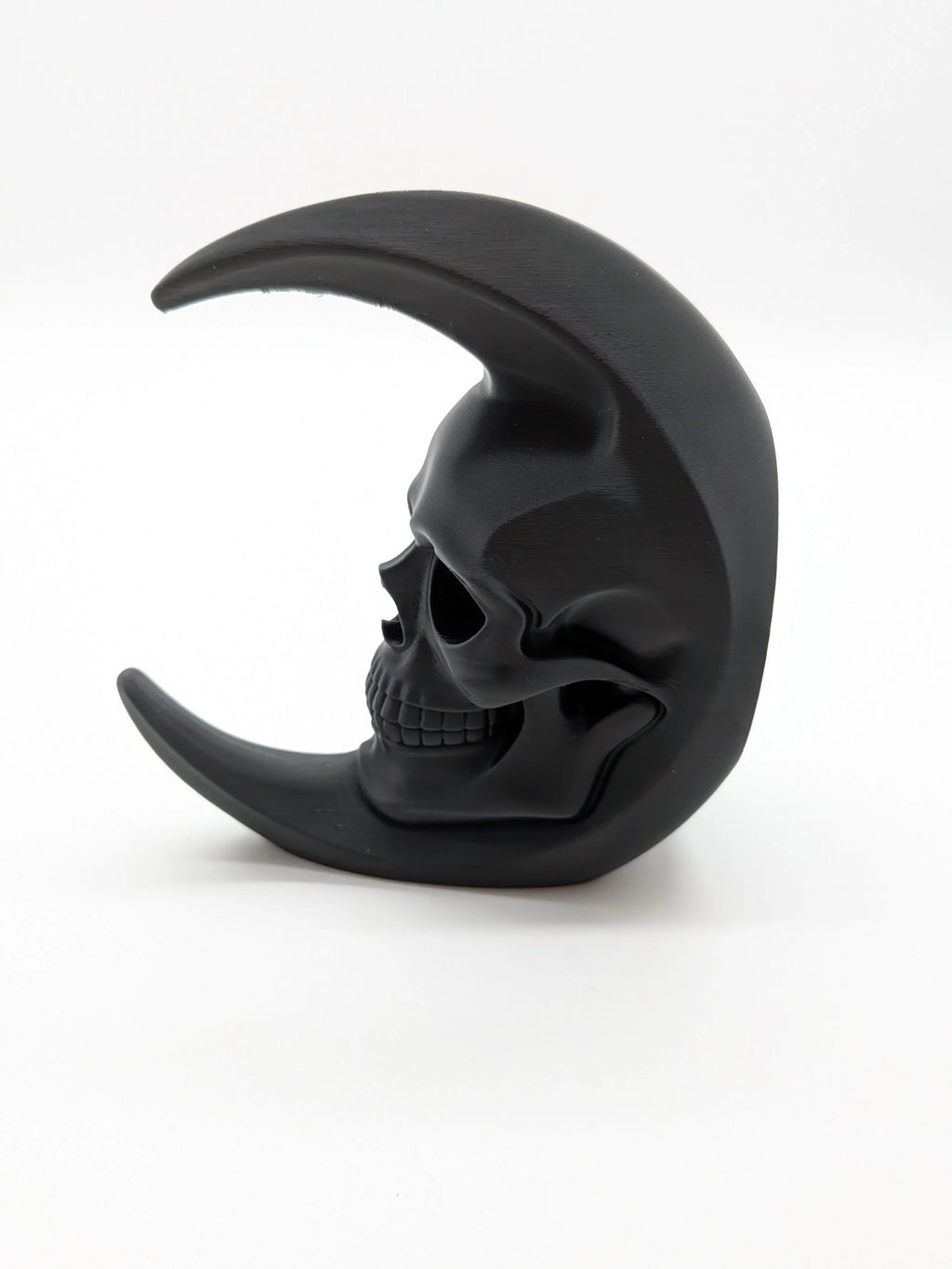 Skull Moon Bookend Gothic Home Decor Skull Decor