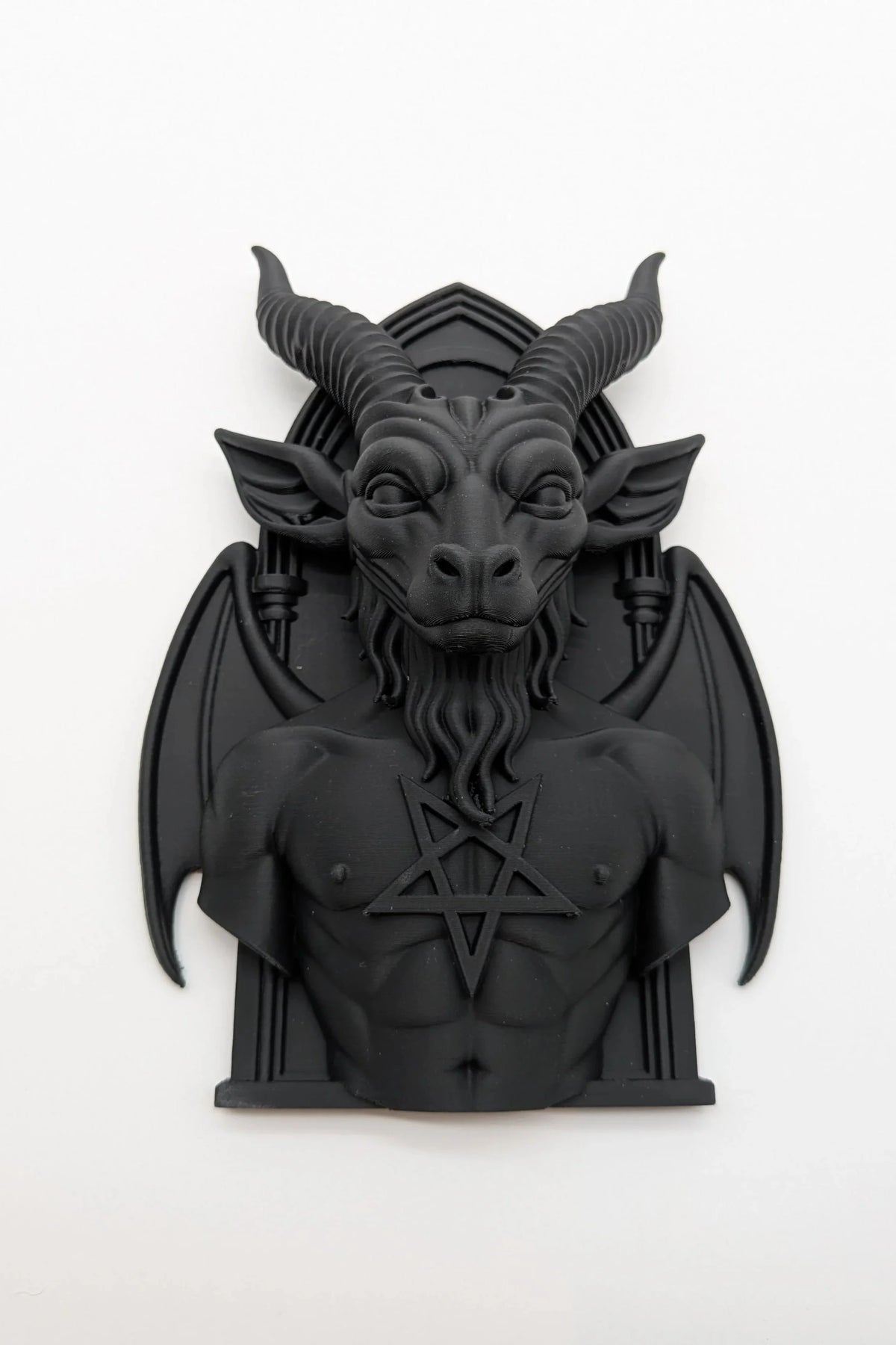 Baphomet Wall Plaque Gothic Home Decor Occult Art