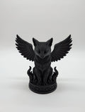 Winged Cat Statue – Mystical Gothic Guardian