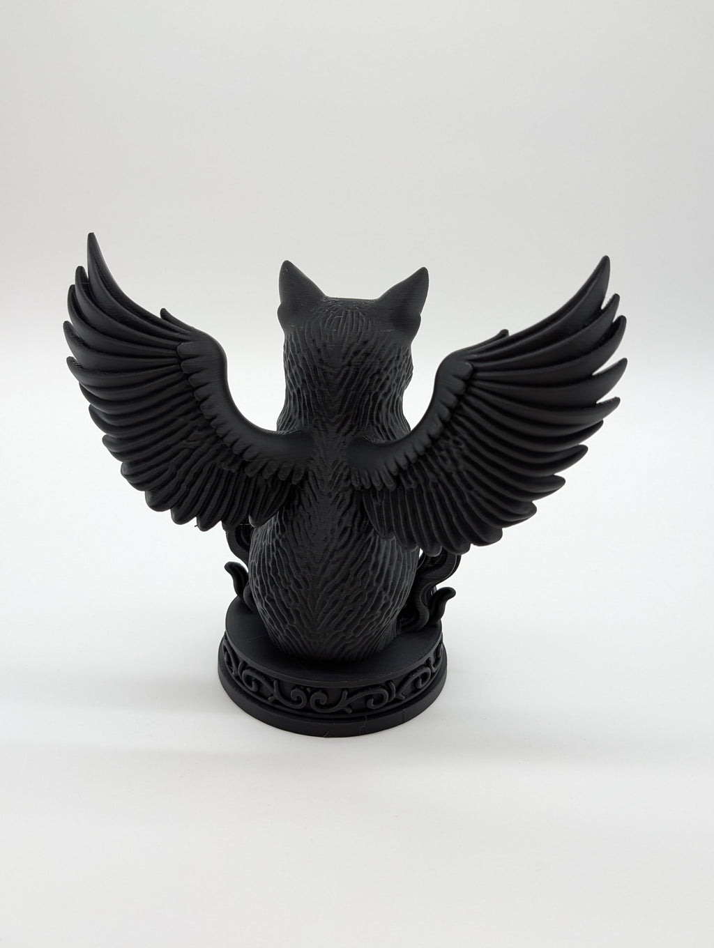Winged Cat Statue – Mystical Gothic Guardian
