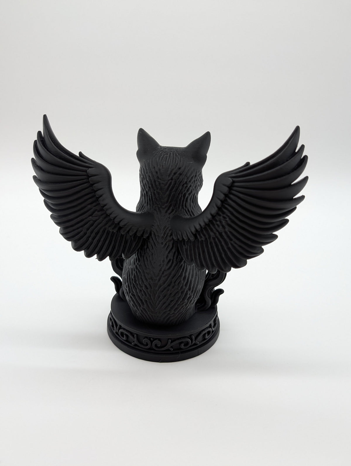 Winged Cat Statue – Mystical Gothic Guardian