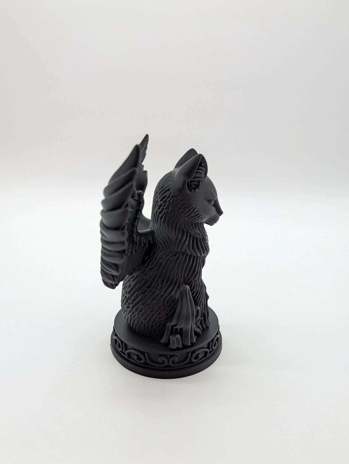 Winged Cat Statue – Mystical Gothic Guardian