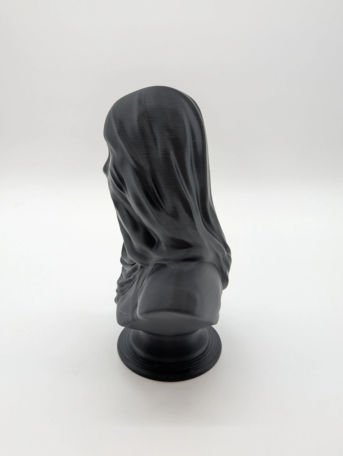 Veiled Black Bust Sculpture