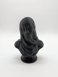 Veiled Black Bust Sculpture