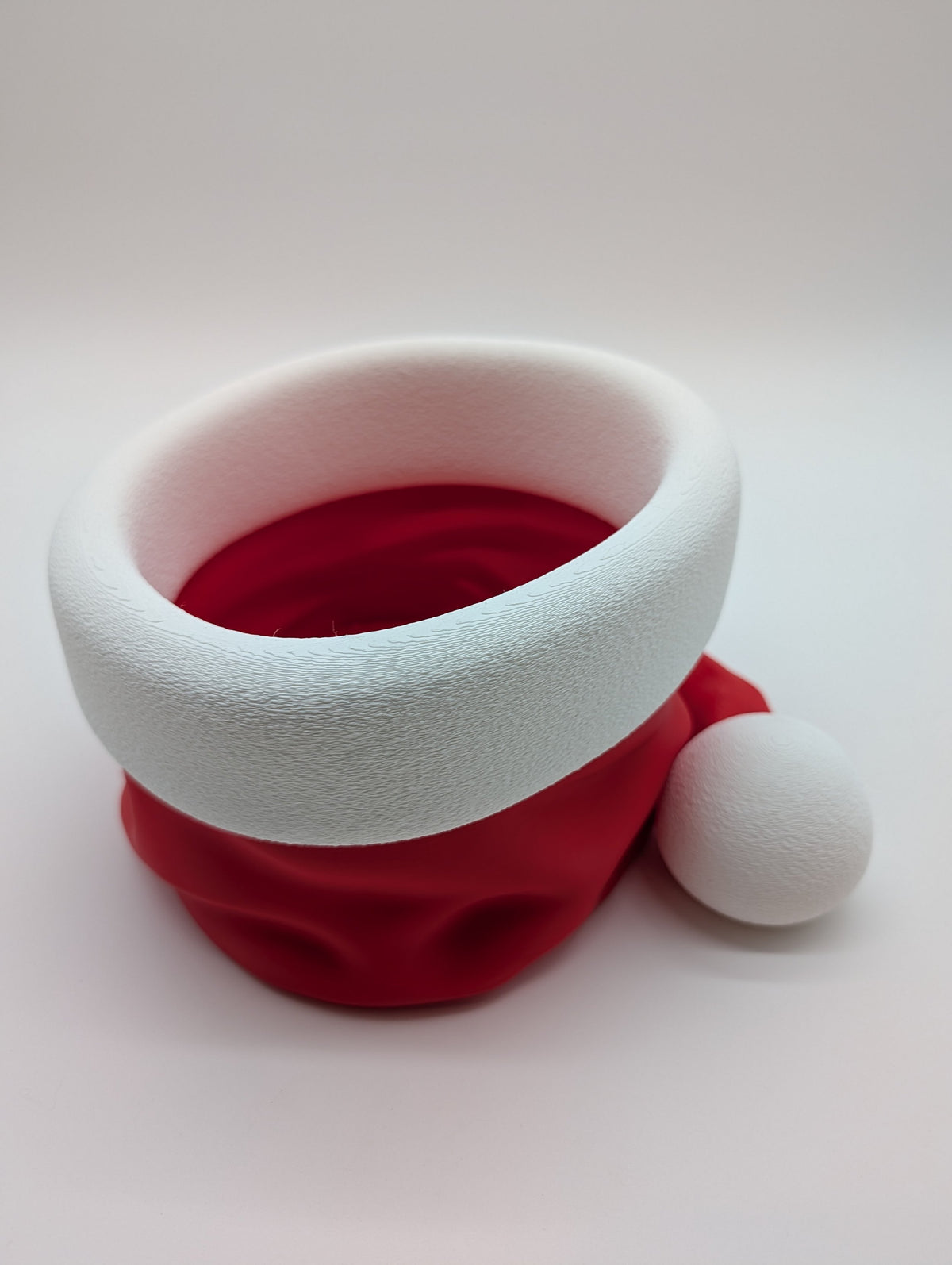 Santa Hat Dish– Festive Holiday Decor & Candy Dish