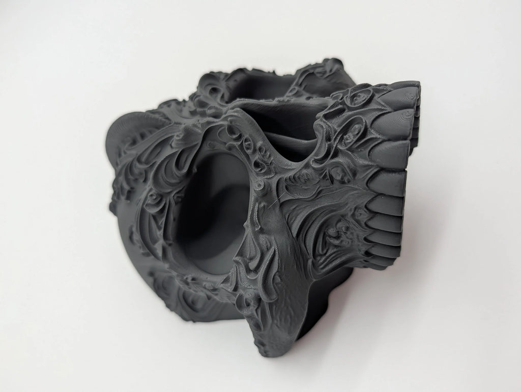 Ornate Filigree Skull with Hidden Compartment