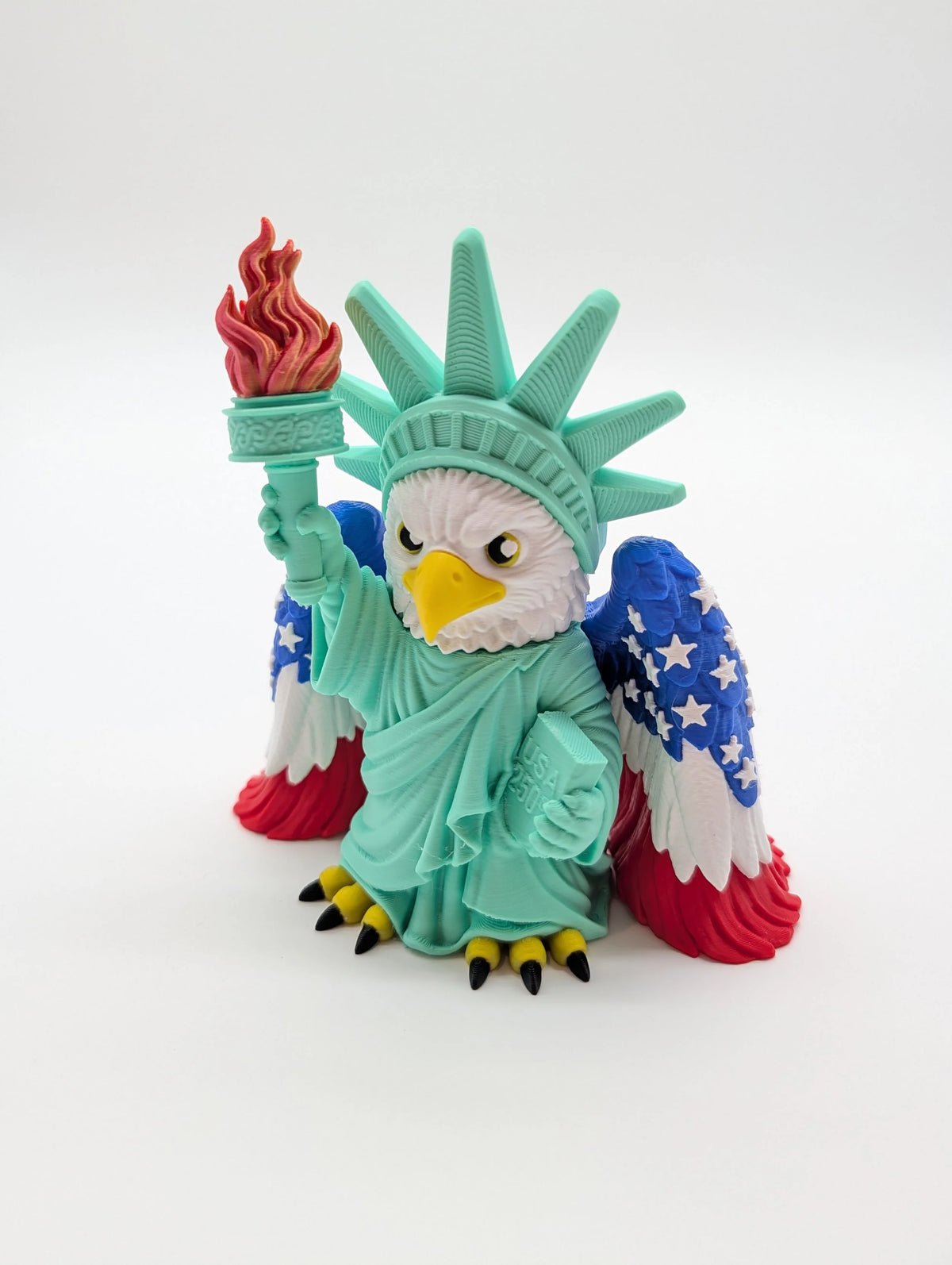 Liberty Eagle - 250 Years of America Semi-quincentennial Decor - Patriotic Bald Eagle Statue