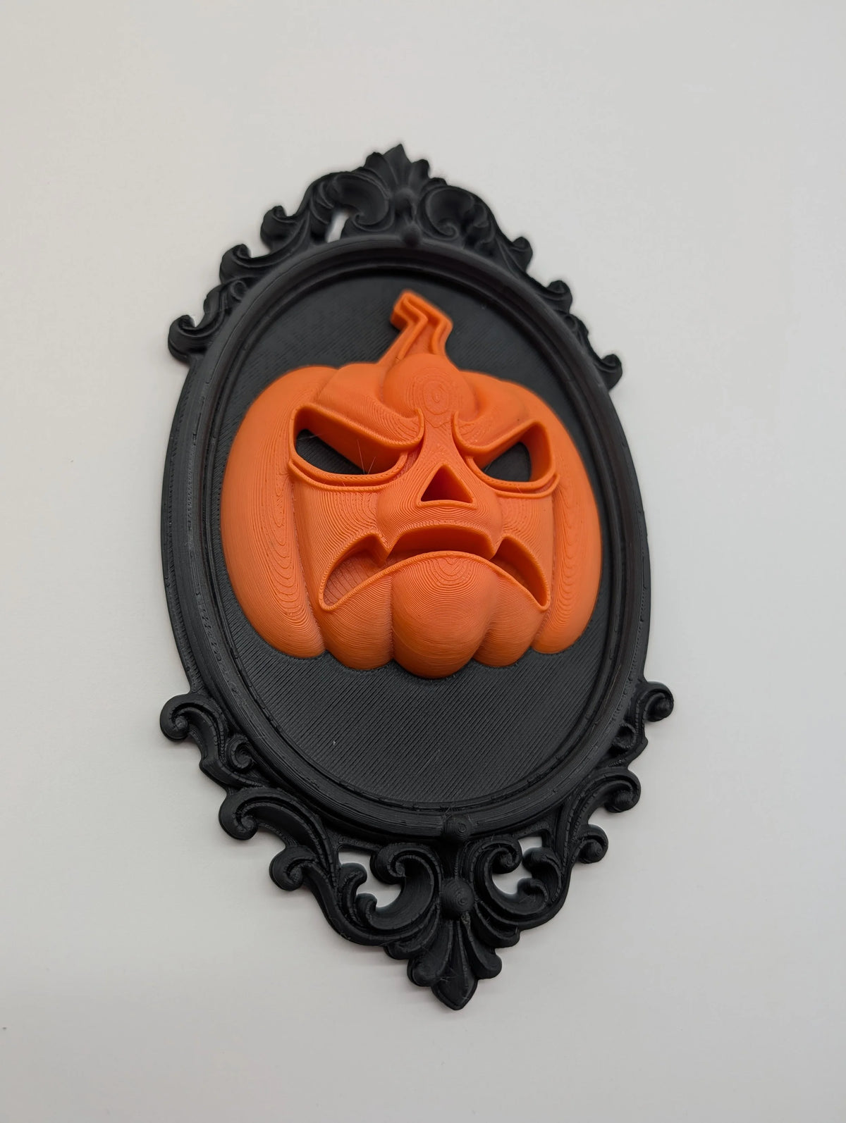 Angry Pumpkin Wall Frame