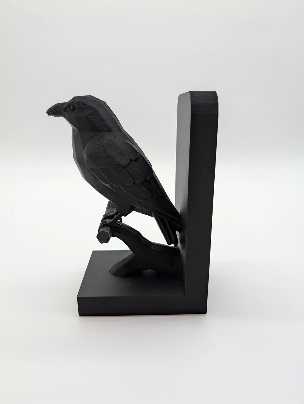 Perched Raven Bookend