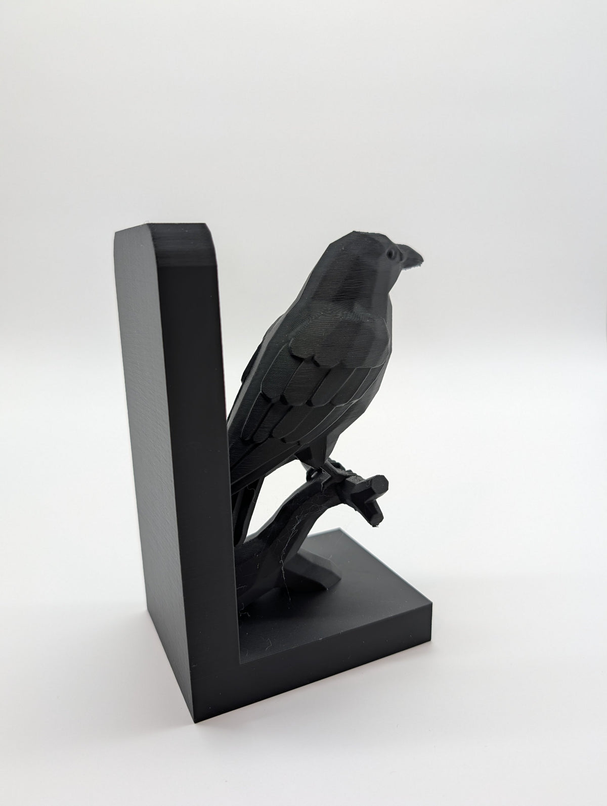 Perched Raven Bookend