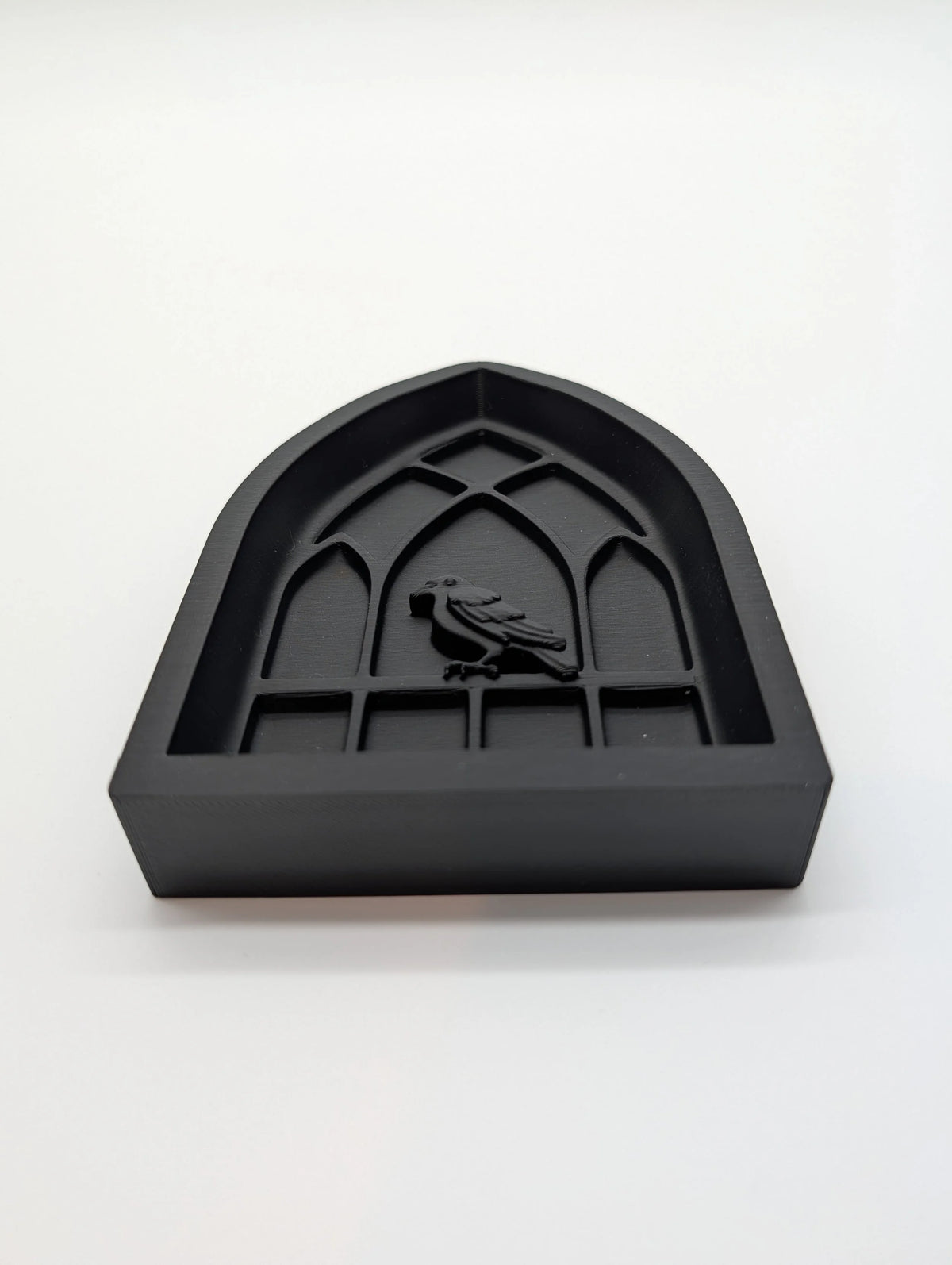 Raven Gothic Window Jewelry Tray