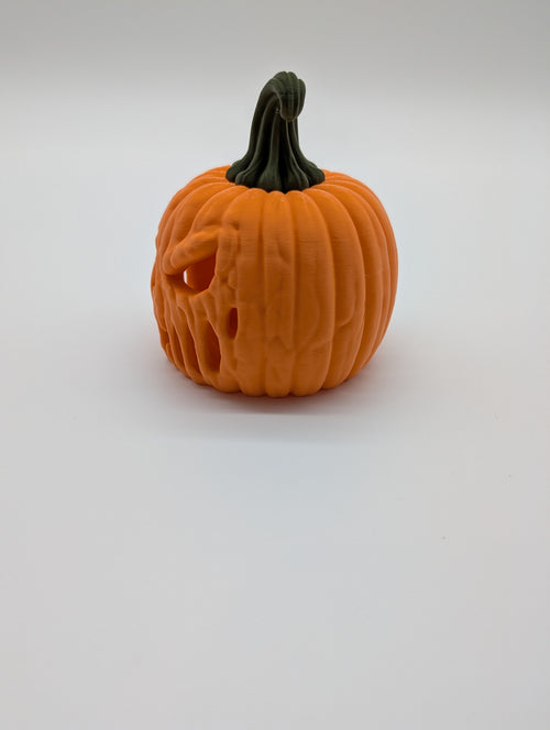 Creepy Pumpkin Tea Light – Spooky Jack-O'-Lantern Halloween Décor