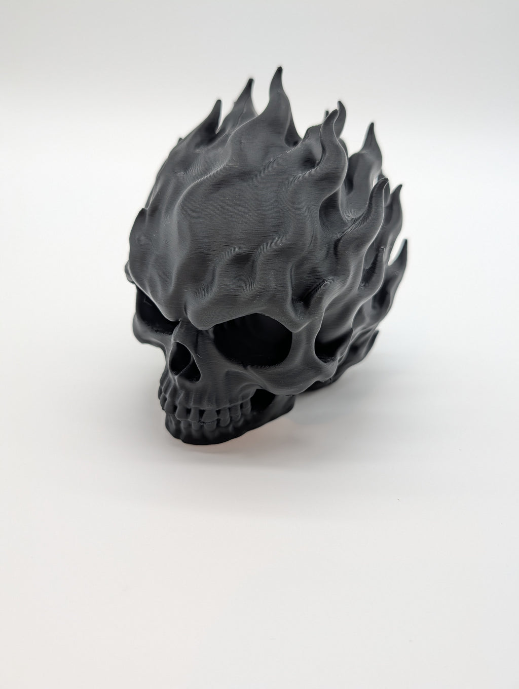 Flaming Skull – Gothic Skull with Sculpted Flames