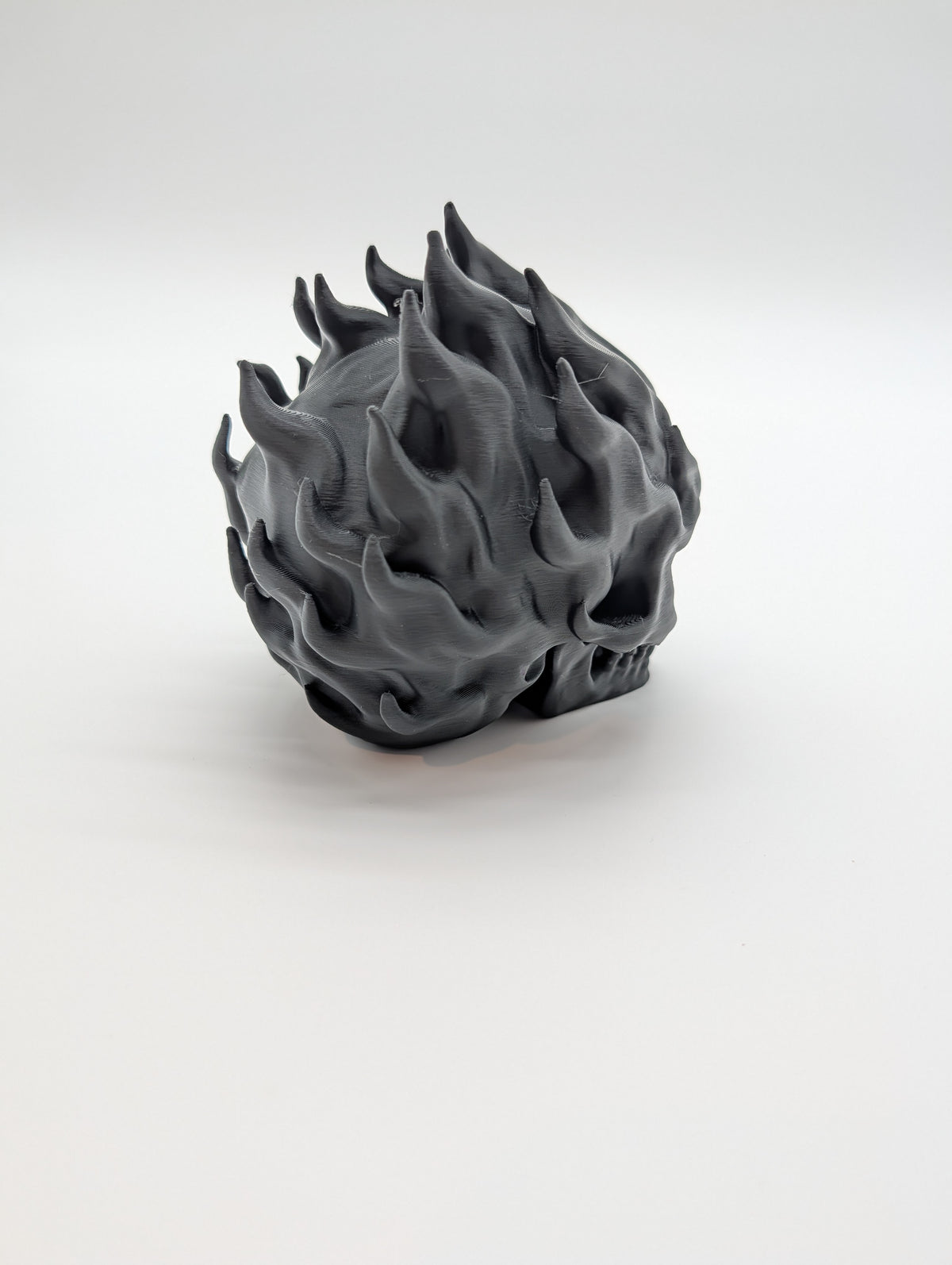 Flaming Skull – Gothic Skull with Sculpted Flames