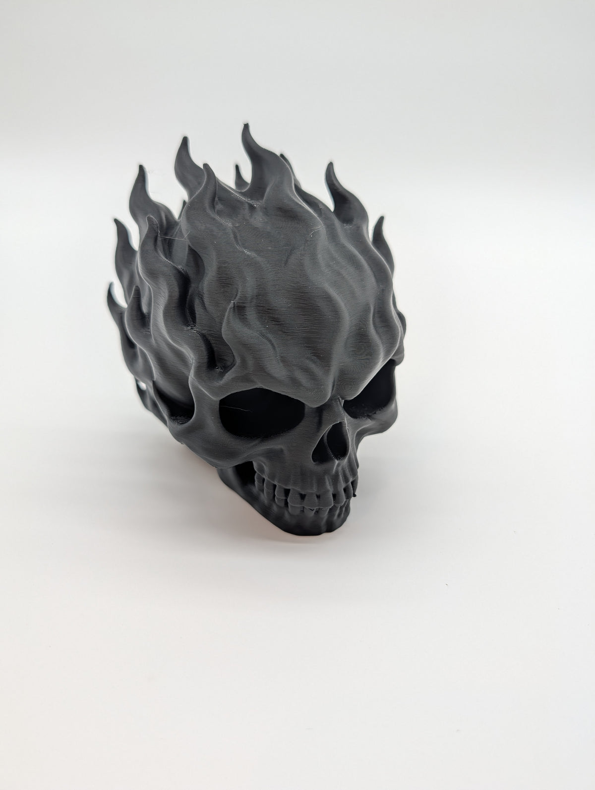 Flaming Skull – Gothic Skull with Sculpted Flames