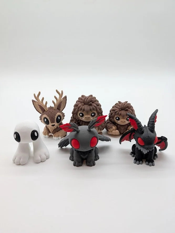 Oddlets - Adorable Cryptid & Mythical Creature Figures | Bigfoot, Mothman, Jackalope