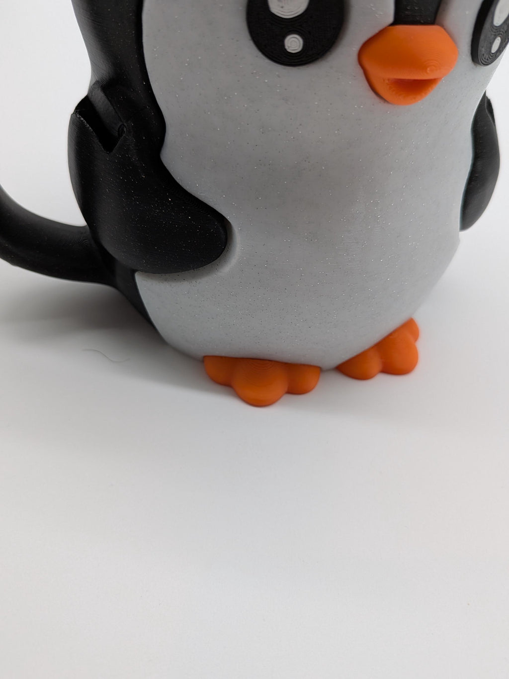 Pebbles, the Penguin Ice Cream Pint Holder - 3D Printed