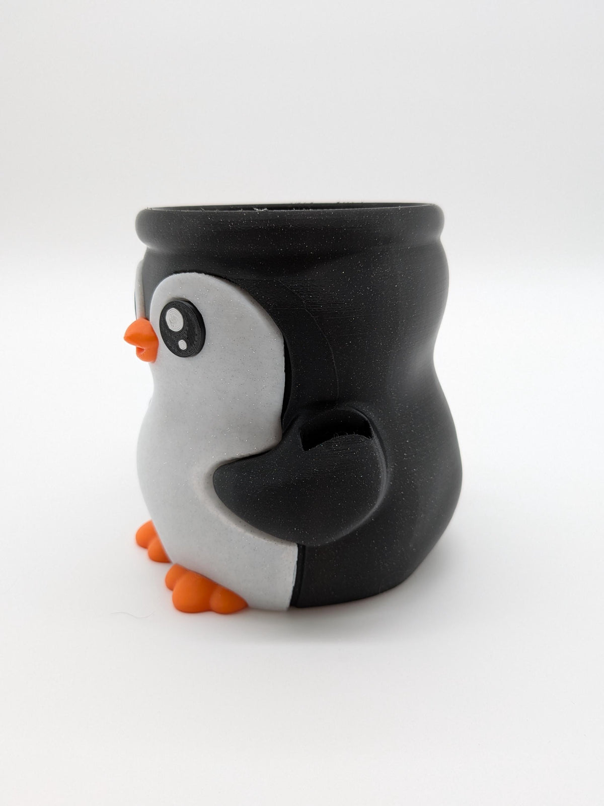 Pebbles, the Penguin Ice Cream Pint Holder - 3D Printed